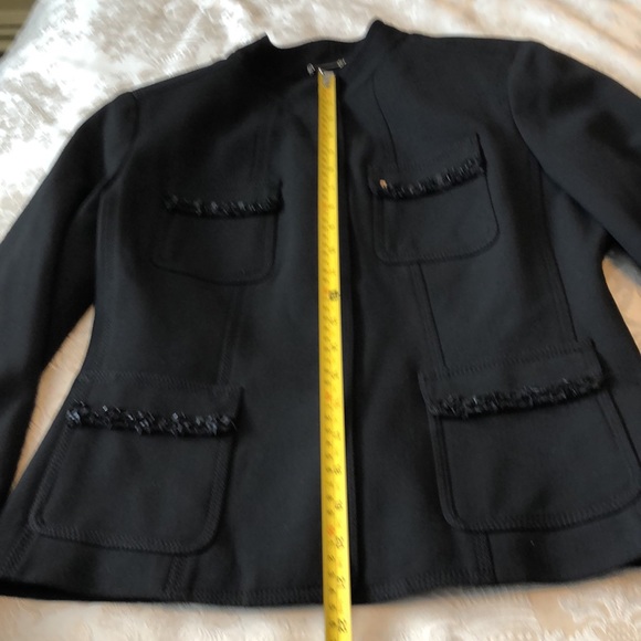 A.B. S. BY ALLEN SCHWARTZ HEAVY BLACK SUIT SIZE 10 BEADS ACCENT LINED NWOT#057 - Picture 16 of 16